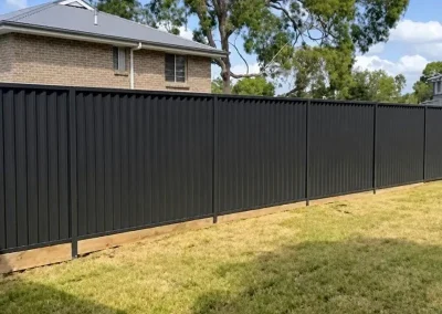 colorbond fencing in Monterey residential home