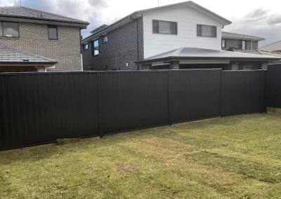 dark colorbond fencing in Carlton homes