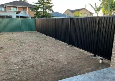 new colorbond fence in Peakhurst