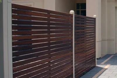 timber slat fencing